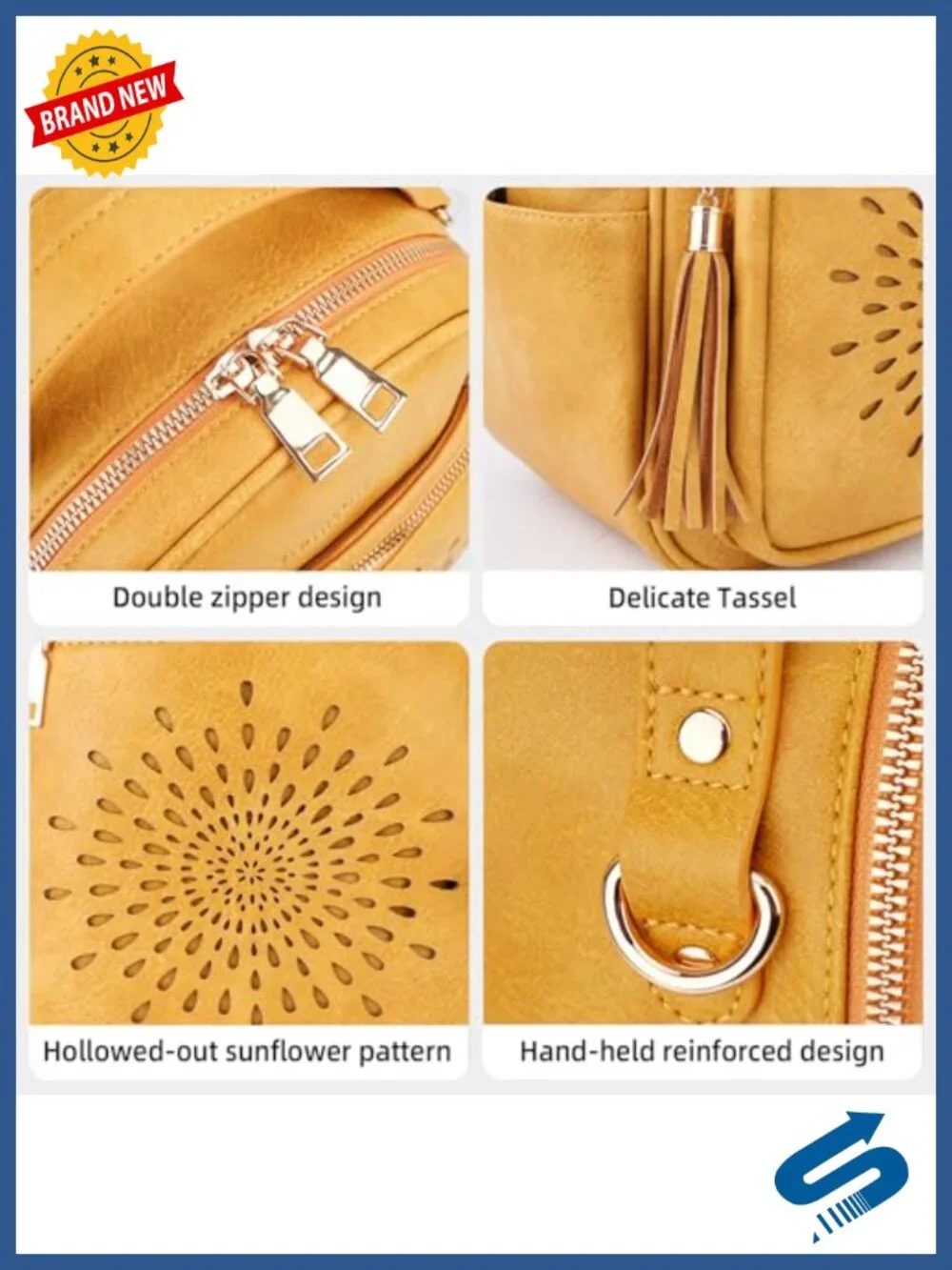 Small Faux Leather Backpack Purse Convertible 3-in-1 Travel Daypack